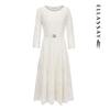 ELLASSAY French Elegant Lace Dress EWD353Y09300