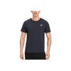 Asics Techplus Quick-Dry Breathable Moisture-Wicking Comfortable Pullover Sports Short Sleeve T-Shirt Men Tops Black 2011D331-001