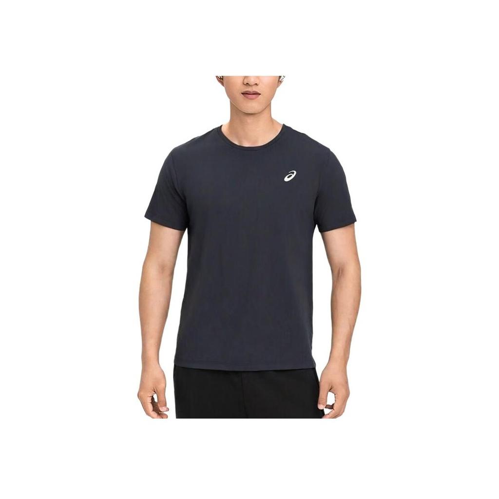 Asics Techplus Quick-Dry Breathable Moisture-Wicking Comfortable Pullover Sports Short Sleeve T-Shirt Men Tops Black 2011D331-001