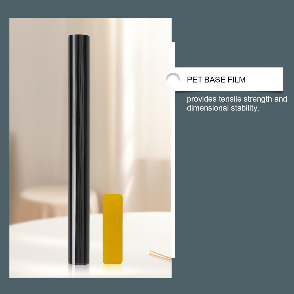 Glas Warmte-isolatiefilm, Enkel-transparant Anti-gluren, Veilig en Milieuvriendelijk Engineering Rolmateriaal.