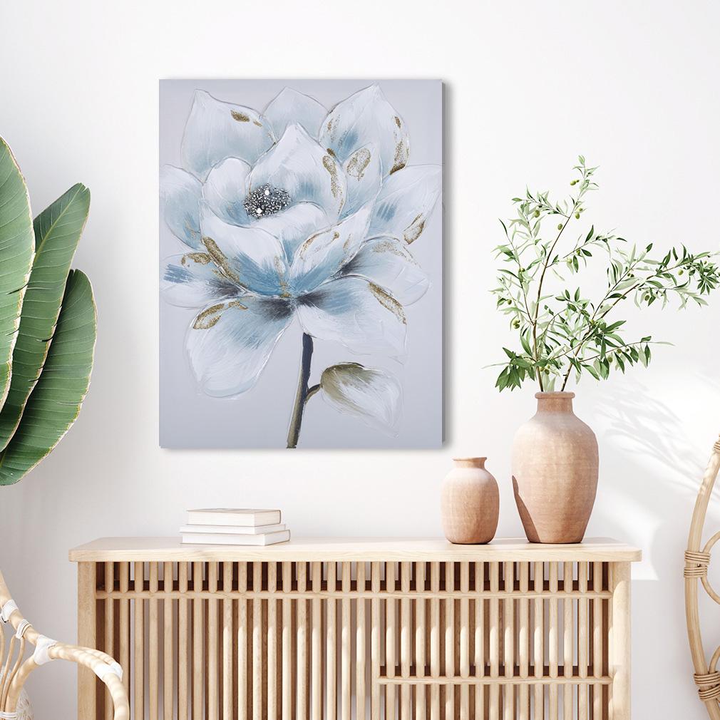 Home Floral Canvas Wall Art Print Decoration Multi Color Flower Painting Artwork for Living Room Bedroom Office