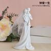 Nordic Style European Wedding Bride and Groom Series Resin Desktop Ornaments Valentine's Day Hand-made Decorative Figurines
