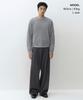 MUSINSA STANDARD [Victoria Wool] Minimal Ribbed Crop Knit [Melange Light Grey]