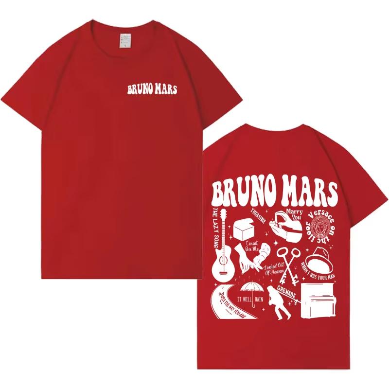 Singer Bruno Mars Tshirt Hip Hop Hipster 2026 Spring Summer New Men Women Aesthetic Casual Tshirt Fashion Gothic Short Sleeve