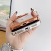 Plating Clear Half Pack Case For Magsafe For iPhone 17 14 13 15 16 Pro Max Plus Air Glass Lens Ultra Thin Frameless Cover