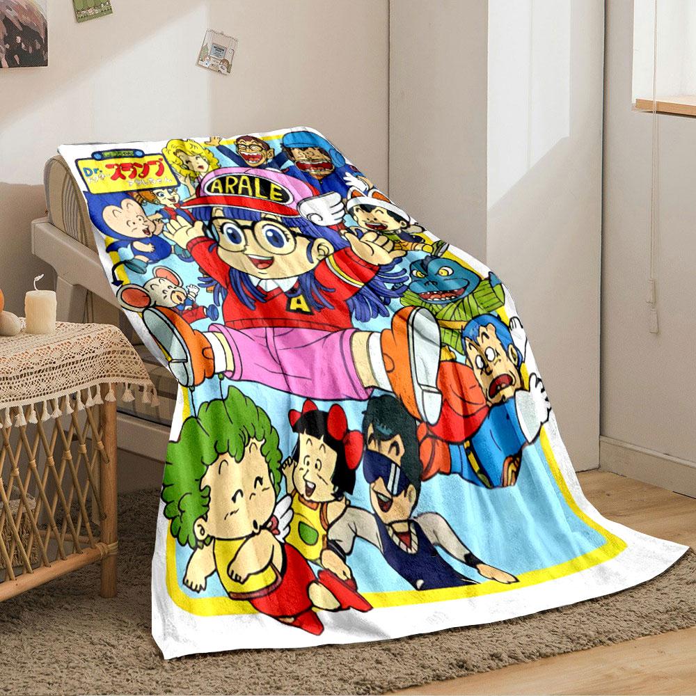 Brightly colored cartoon characters in a lively, playful group scene. for all seasons blanket lunch break throw gift