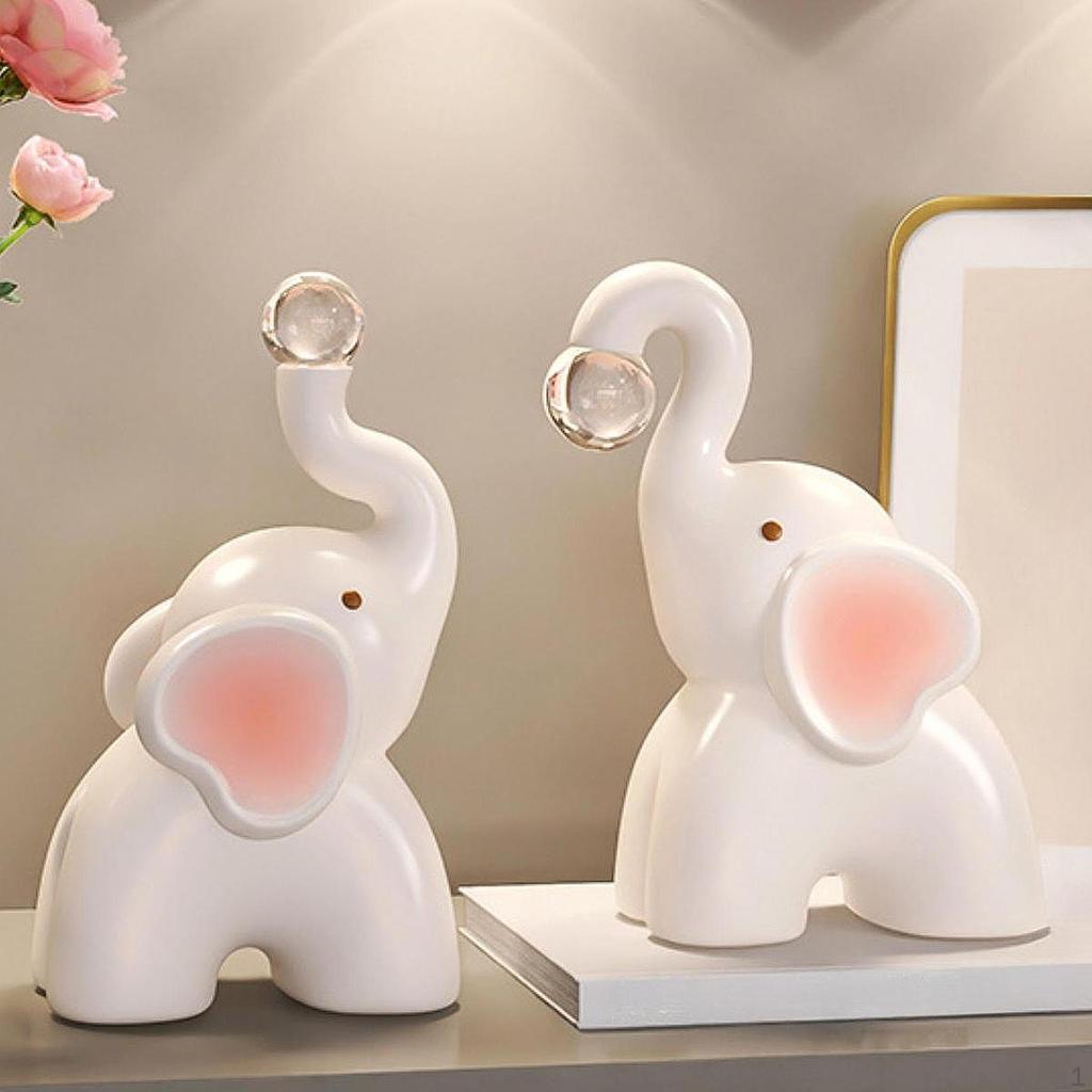 Desktop Figurine Elephant Sculpture for Walkways Grounds Decor