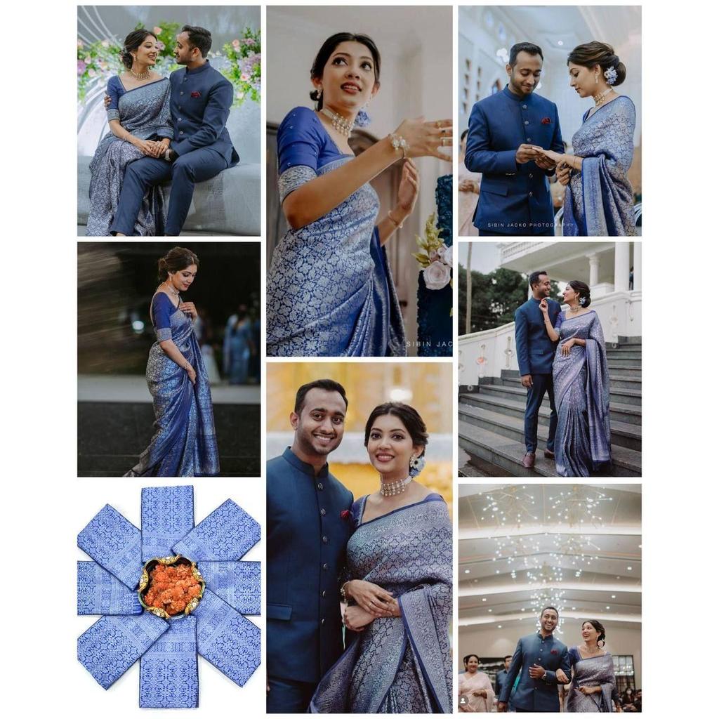 New Festival Collection - Soft Lychee Silk Jacquard Saree