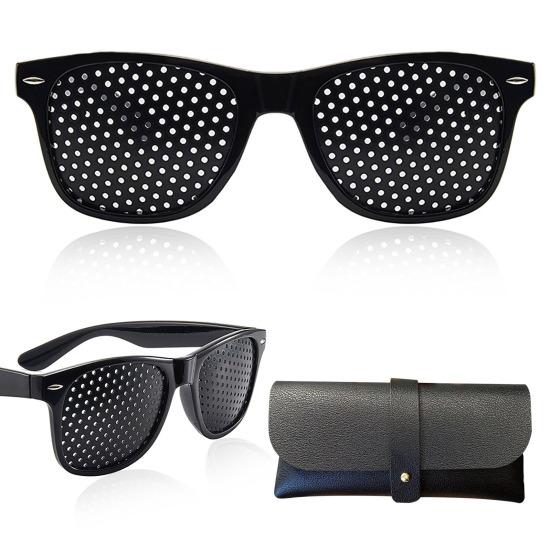 Correction Glasses Pinhole Design Unisex Correction Glasses for Vision Improvement Lightweight Comfort Frame Glasses for All-Day Wear
