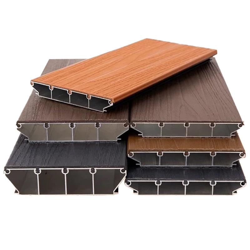 2026 Outdoor Waterproof Aluminum Alloy Flooring, TPE Aluminum Profile WPC Decking