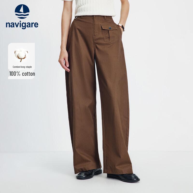 Navigare Women s Spring/Summer Cotton Casual Wide-Leg Pants XL
