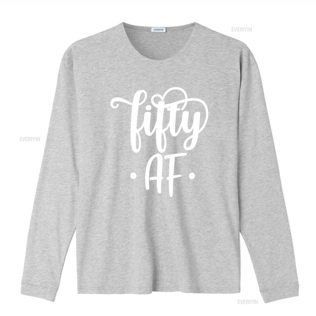 Fifty Af Funny 50Th Birthday T Shirt For Mom Sister Aunt 50 Fabulous Party Favors Decorations Black vintage Washed Versatile