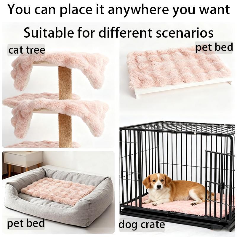Fluffy and Soft All Season Universal Pet Blanket Washable and Easy To Clean Cat Sleeping Pad Winter Thick and Warm Dog Blanket