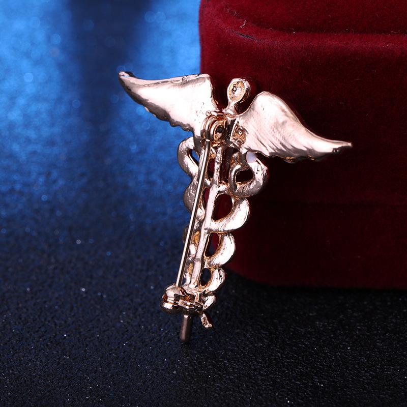 Collar Clothing Rod Angel Wings Badge Snake Corsage Accessories Jewelry For Men Women Vintage Animal Brooch Pins Gift