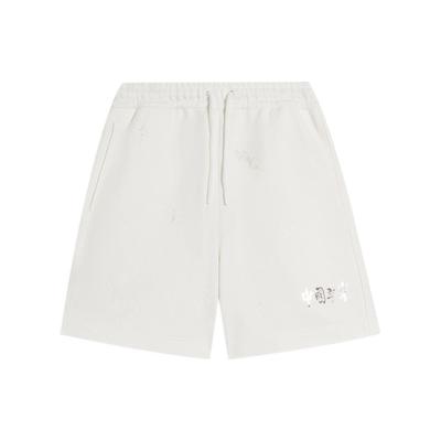Li Ning Solid Color Text Print Loose Casual Shorts Women Shorts Off-White AKSSA86-4