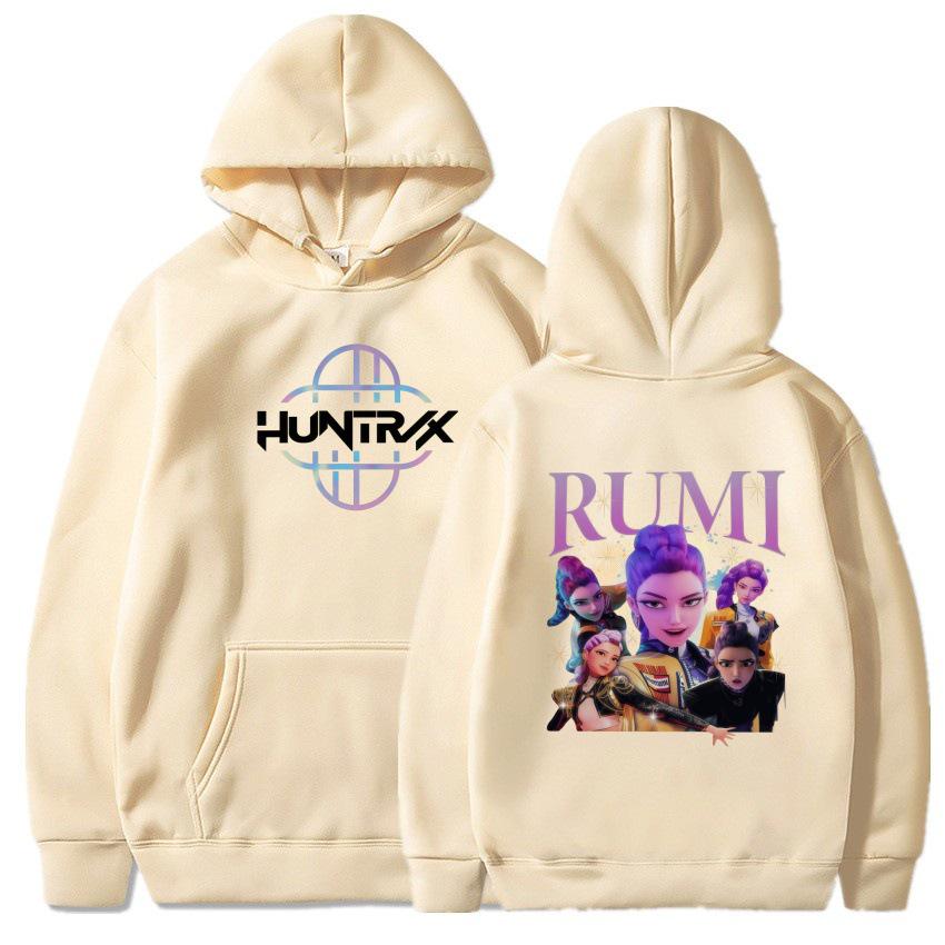 2025 Herbst/Winter KPOP Inspiriertes Demon Hunter Mädchen Fleece Kapuzensweatshirt