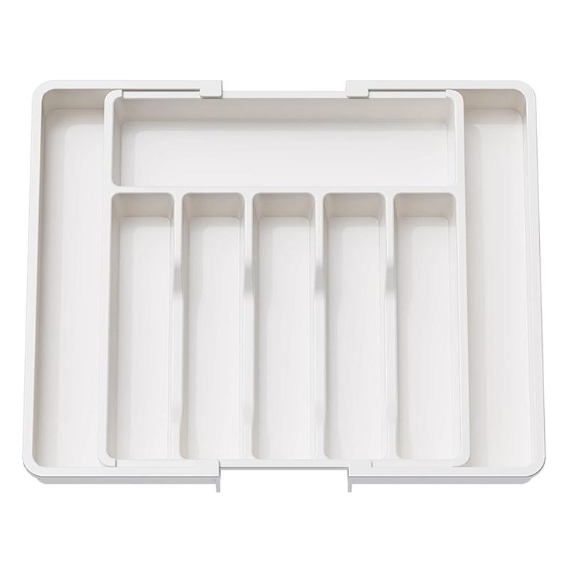 Expandable Utensil Tray for Kitchen,Silverware Drawer Organizer,Adjustable Flatware and Cutlery Holder for Spoons Forks Knives