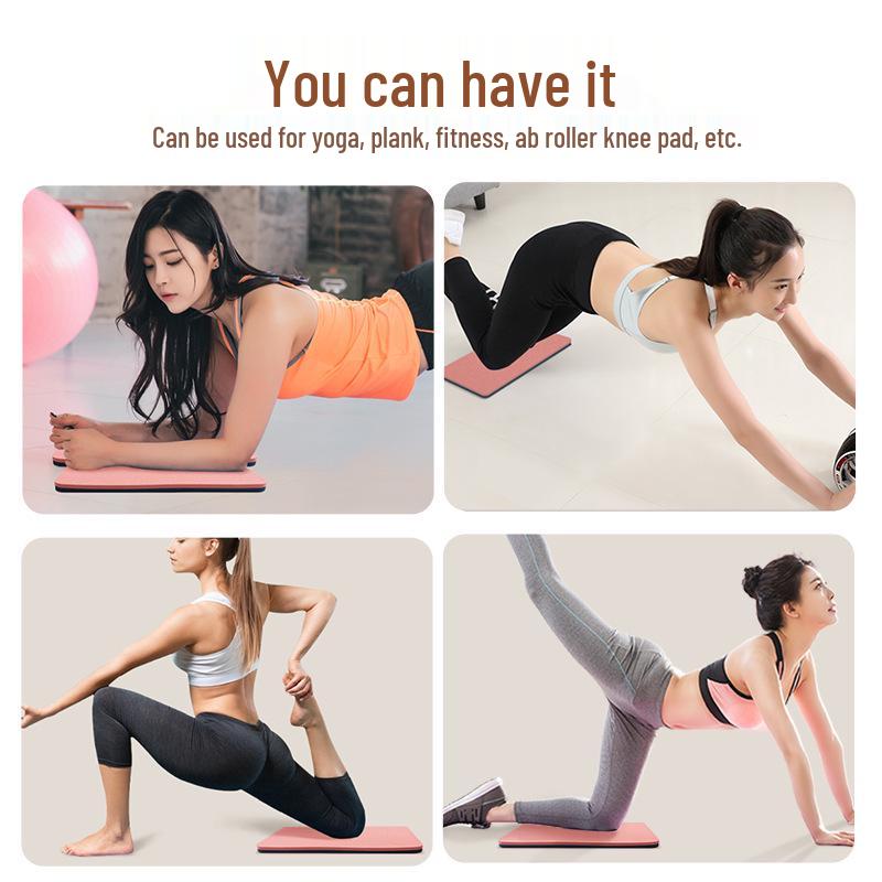 Thickened TPE Yoga Mat Set: Ab Roller, Kneeling Pad, Plank Pad, Mini Mat – Custom Logo Available
