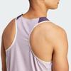 Adidas Adizero Three-Stripe Color-Block Running Sports Slim-Fit Quick-Dry Tank Top Men Tops Black Purple IW6111
