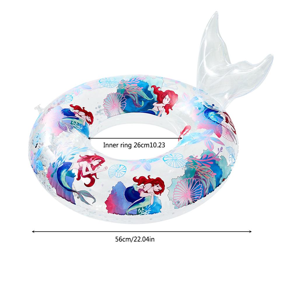 Aufblasbarer Schwimmring in Meerjungfrauenform, schwimmendes Pool-Party-Spielzeug für den Strand, für Erwachsene und Kinder, Baby, Wasserspielschlauch, Schwimmmatratze, Spielzeug