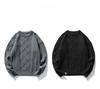 Men's Loose Knit Round-Neck Sweater - Trendy Korean Style for Autumn/Winter