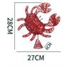 Christmas creativity, Christmas tree top decoration, red crabs, tree top stars, Christmas tree decorations, ornaments