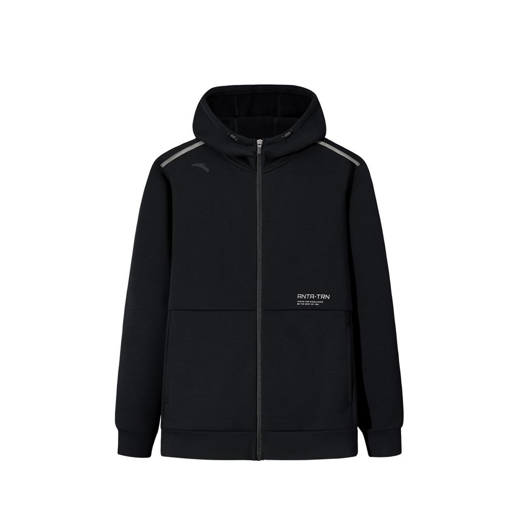 Anta Training Series Knitted Sports Casual Jacket Men Jacket 952547701-4