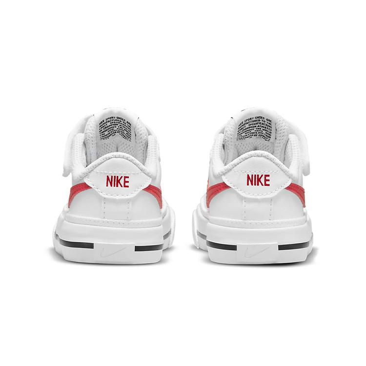 New Nike Court Legacy White University Red TD DA5382-105