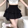 White Pleated High Waist A-Line Mini Skirt for Women - Summer Petite Slimming Design