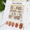 Adesivi di Bellezza Nuovi Ornamenti per Nail Art Natalizi Pupazzo di Neve Regalo di Natale Adesivi per Nail Art Adesivi 3D per Unghie