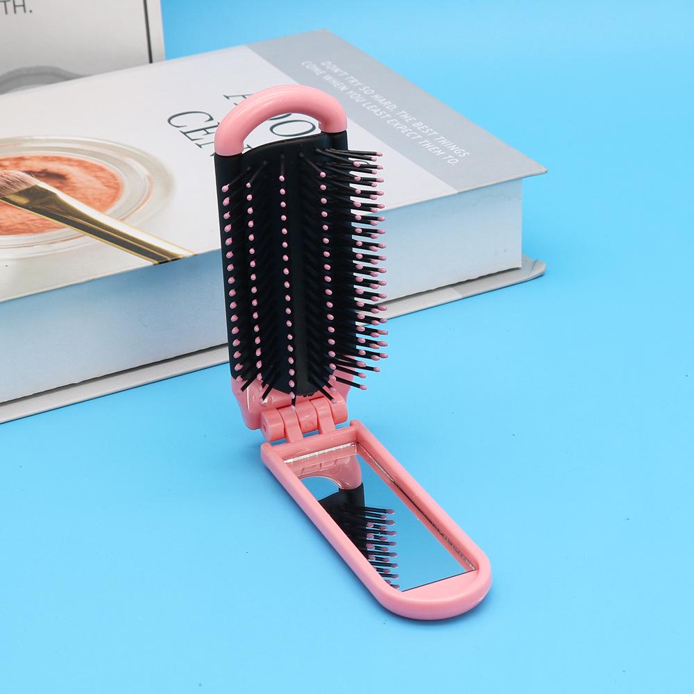 Taşınabilir Katlanabilir Makyaj Aynası ve Air Cushion Saçak Tarağı Seti