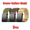 Newest Men's Belts Metal Buckle Automatic Tactical Belt Golf Canvas Workwear Casual Outdoor Military Training Pant Trousers Belt