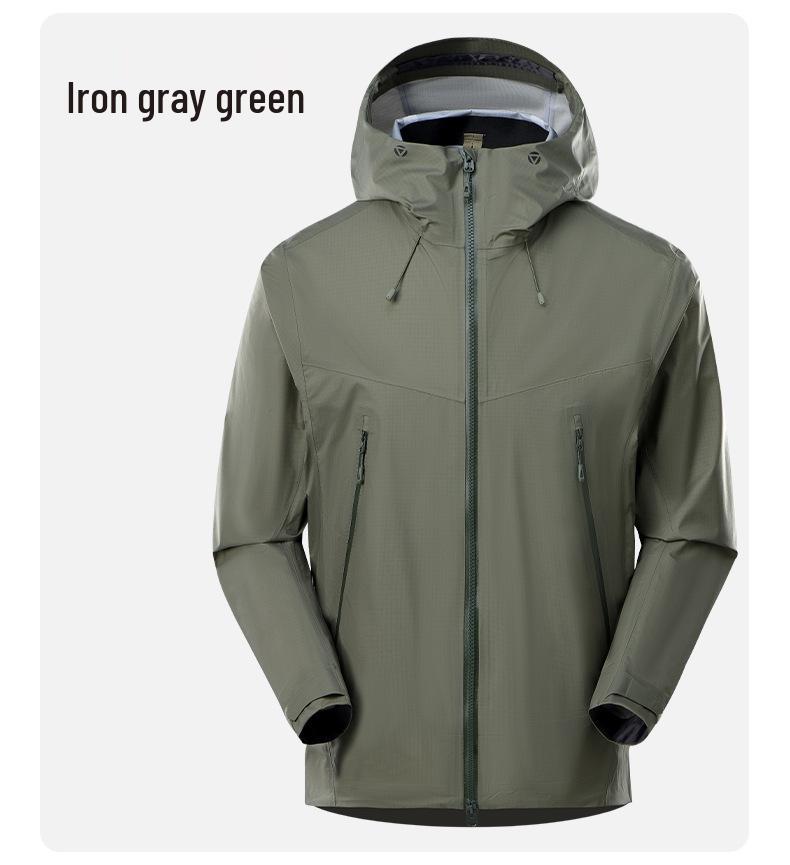 Unisex Outdoor Waterproof Windproof Jacket - Lightweight Hard Shell, Long Sleeve Mountaineering Outerwear
