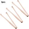 3pcs Stainless Steel Ice Clamp Thick Anti Slip Ice Clip Fruit Coffee Cube Sugar Clip Toothed Food Clip Kitchen Accessories