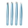 4pcs High-Quality Eyebrow Tweezer Colorful Hair Beauty Fine Hairs Puller Stainless Steel Slanted Brow Clips Removal Makeup Tools