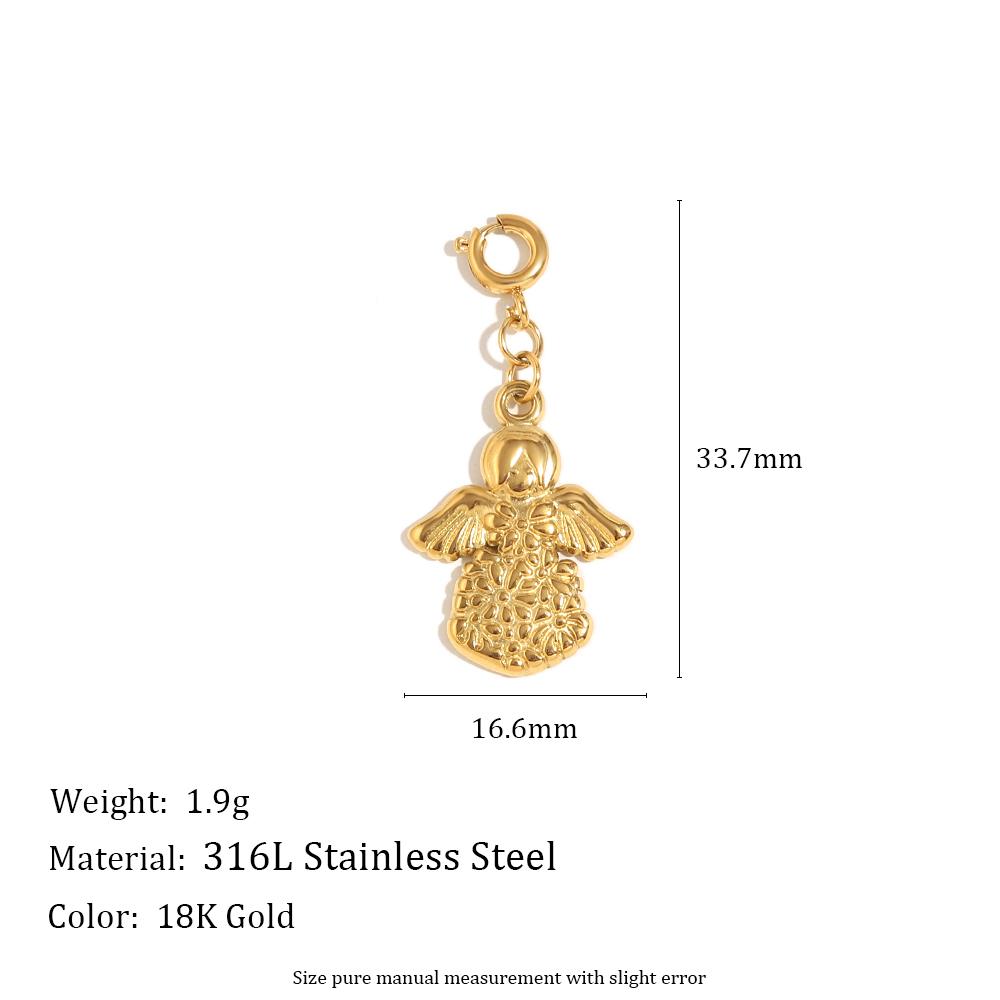 MamacitaSlay 316L Stainless Steel Butterfly Heart Animal Bikini Charms Jewelry DIY Waterproof Pendant Women's Creative Jewelry