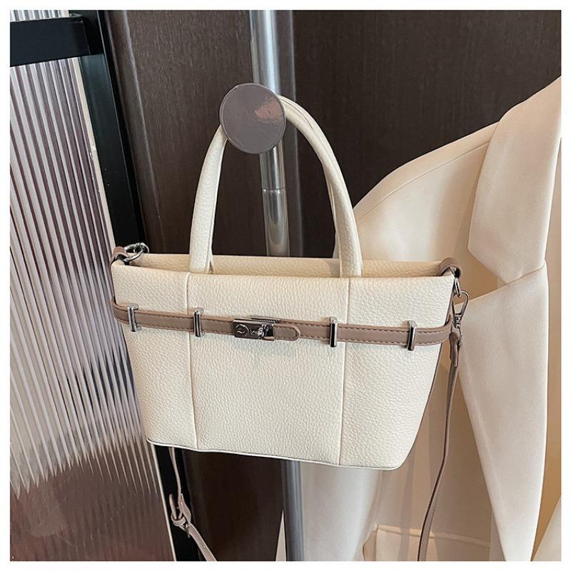 

Women s bag vegetable basket bag spring and summer new shoulder messenger bag lychee pattern commuter splicing handbag білий