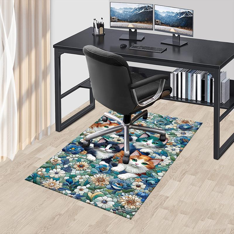 1PC cats mosaic Extra Large Non Slip Floor carpet, Office, family, bedroom, Studio Large Area Rug Indoor Rugs, Vibrant Colors