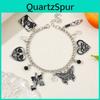Goth Skull Hand Chain With Cartoon Style Alloy Drop Jewelry For Men Women Gift Item