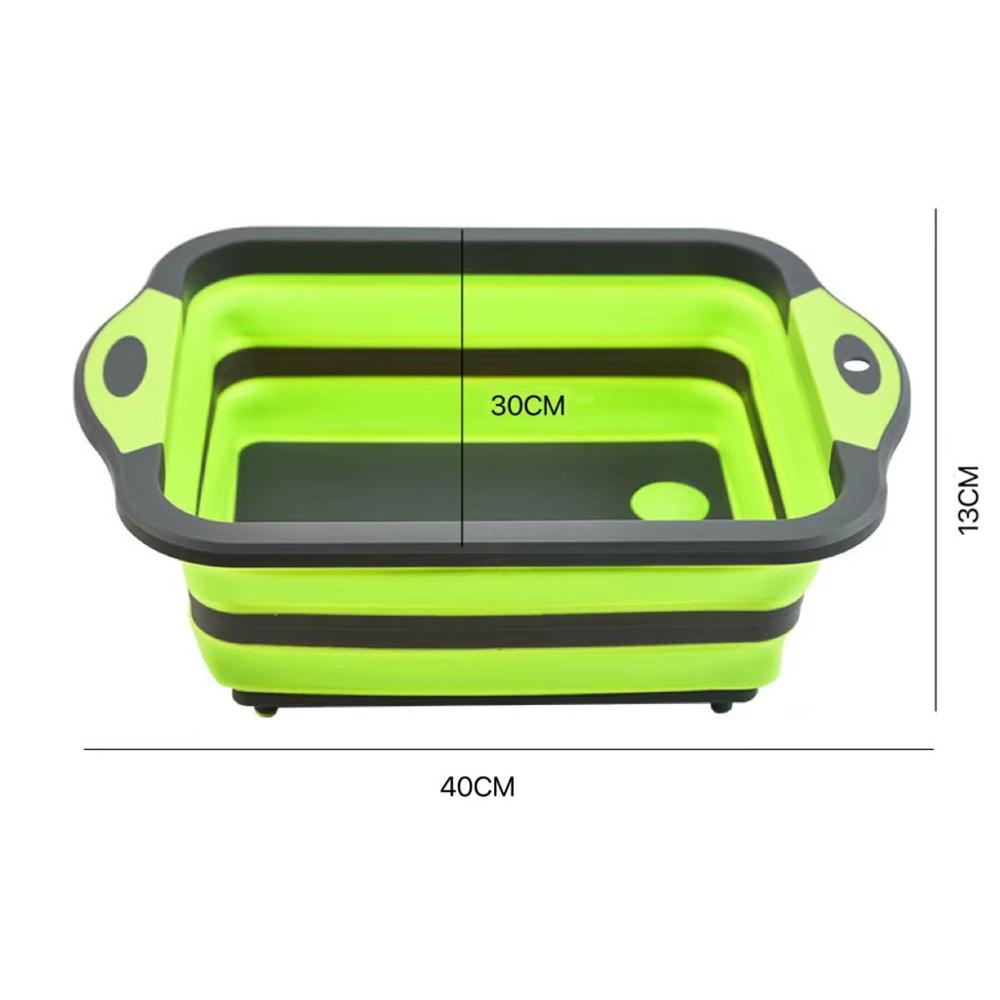 Portable Space Saving Basin with Built-in Sink and Storage Function - Perfect for Outdoor Camping Travel Home Folding Basin