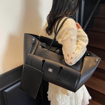 New Handbag Women's Daily Tote Bag Large Capacity Shoulder Bag Commuter Bag