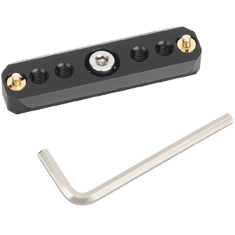 

Precise Machined Aluminum Sliding Rail 1/4in Threaded Mounting Point Studio Camera Cage Attachment Accessories 1