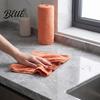 Non-scratch Countertop Wipes Microfiber Cleaning Cloth Roll Lint-free Washable Wipes Tear Wear-resistant Kitchen Away Paper Towels for Wet