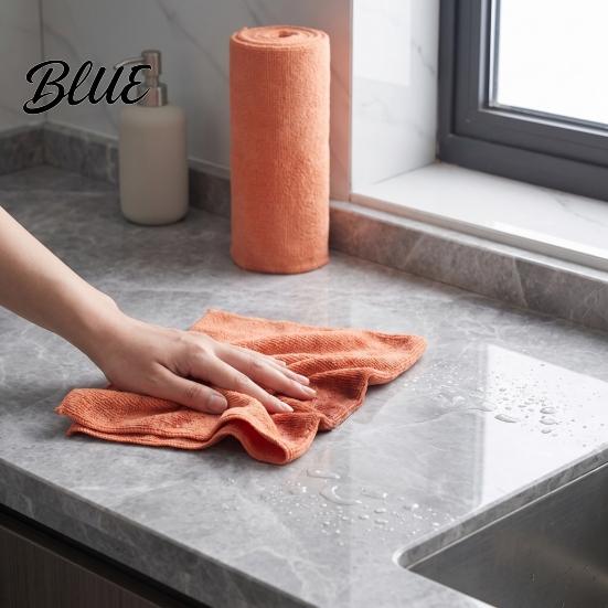 Non-scratch Countertop Wipes Microfiber Cleaning Cloth Roll Lint-free Washable Wipes Tear Wear-resistant Kitchen Away Paper Towels for Wet