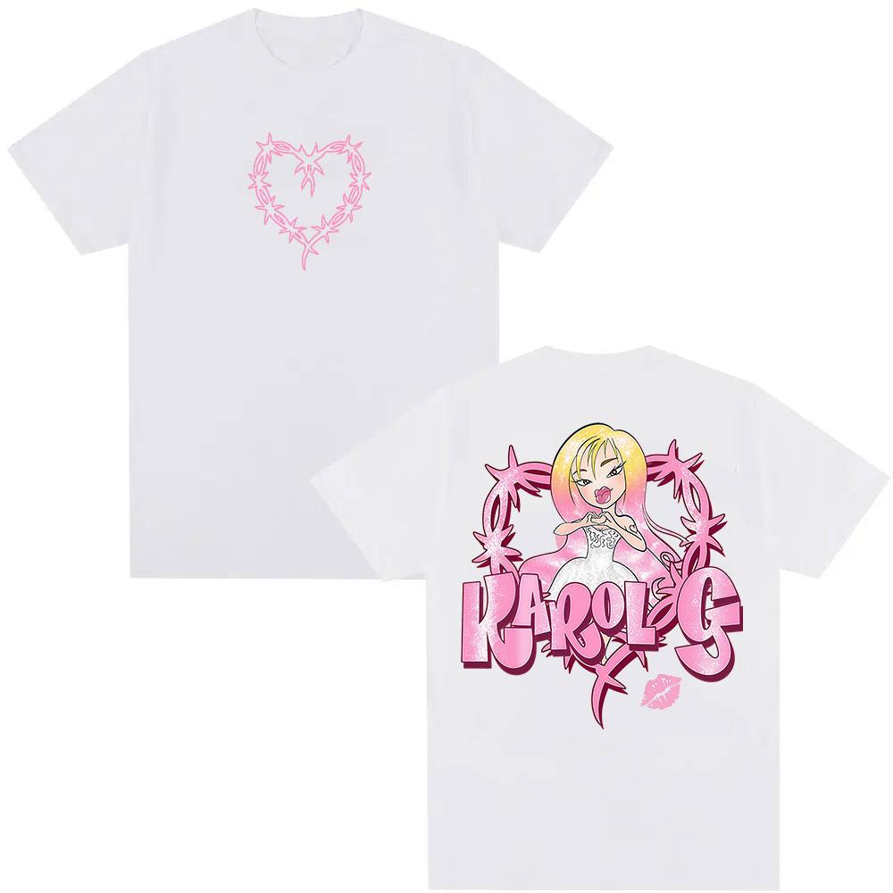 Karol G Album 2025 Graphic TShirt Men Women Kawaii Clothing Short Sleeve Tshirts Retro High Quality Fashion T Shirt Streetwear