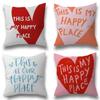 This Is My Happy Place Heart Quote Ins Pillow Gift Home Office Decoration Pillow Bedroom Sofa Car Cushion Coverpillow Case