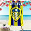 Vlastní jméno Leeds United Potisk Plážová osuška, Velká měkká rychleschnoucí osuška na pláž Kempování Plavání_xia