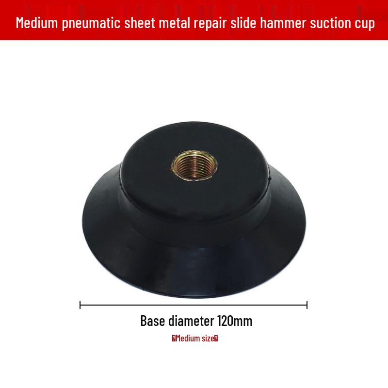 Pneumatisches Dellenreparaturwerkzeug mit Vakuumsaugnapf und Gleithammer.