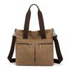 Bolsa de Ombro Único Bolsa Feminina Tendência Simples Moda Versão Coreana Grande Capacidade Mão Transversal Lona