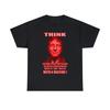 Bill Gates Think Cure Overpopulation with Vaccines Unisex Heavy Cotton Tee